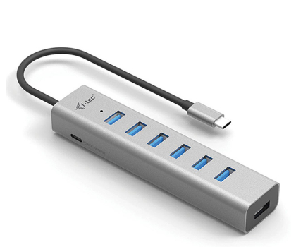 Hub USB I-TEC USB-C Charging Metal HUB 7 Port C31HUBMETAL703